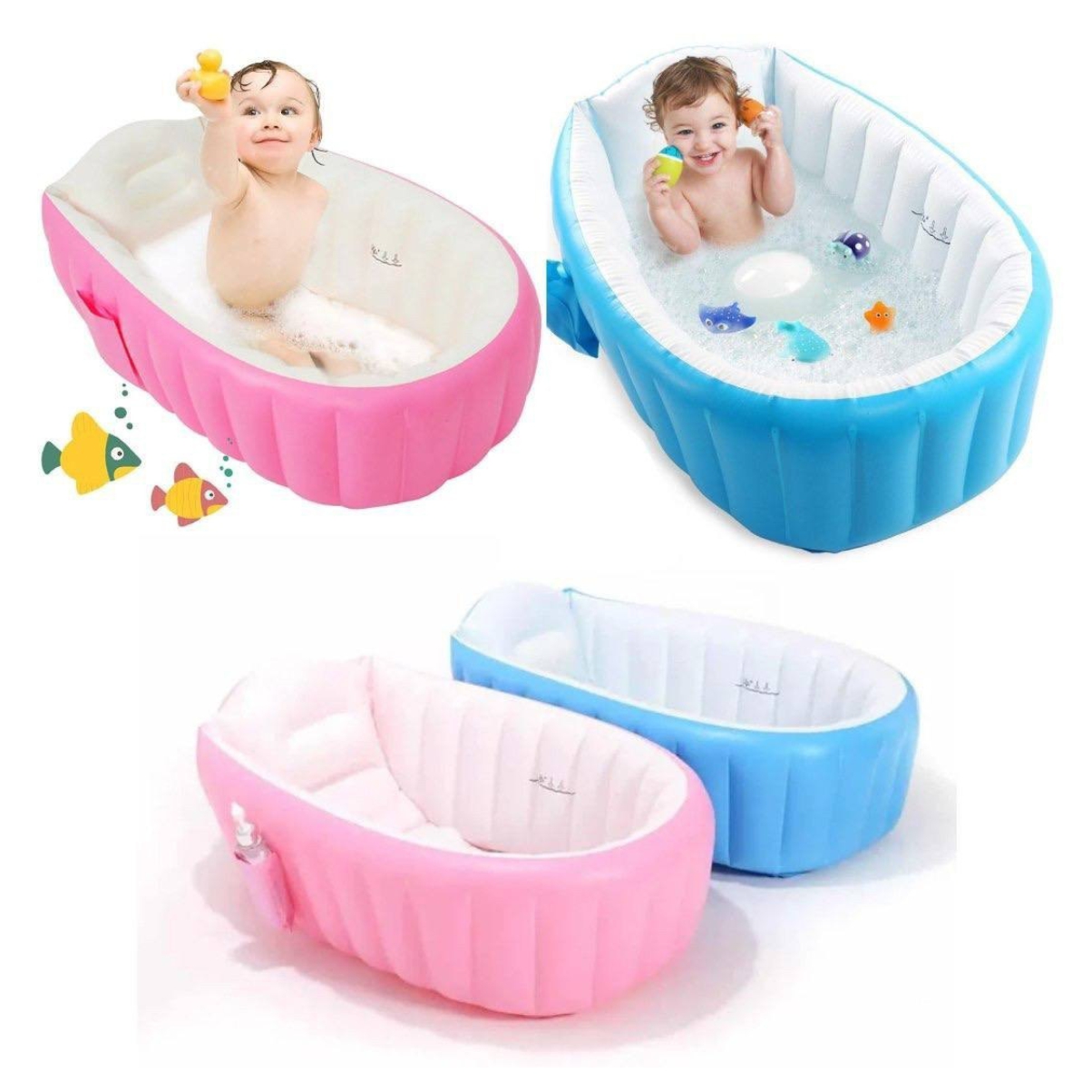Piscina Bañera Tina Inflable Para Bebe